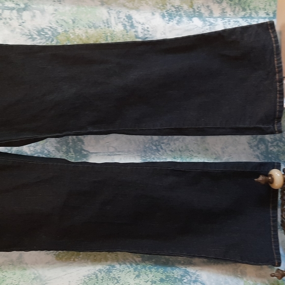 Angels vintage dark denim jeans flare leg size 16 y2k w 32 L 31 - Picture 3 of 10